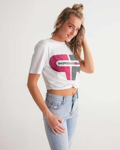 Papeshay Real Front Twist-Cropped Tee