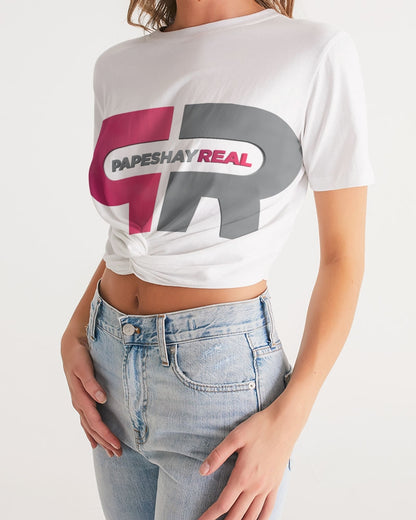 Papeshay Real Front Twist-Cropped Tee