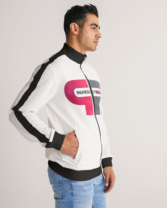 Men's Stripe-Sleeve Track Jacket