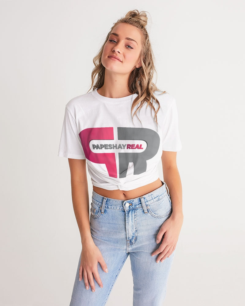 Papeshay Real Front Twist-Cropped Tee