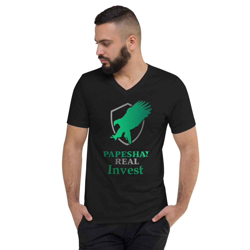 Papeshay Real Eagle Unisex Short Sleeve V-Neck T-Shirt