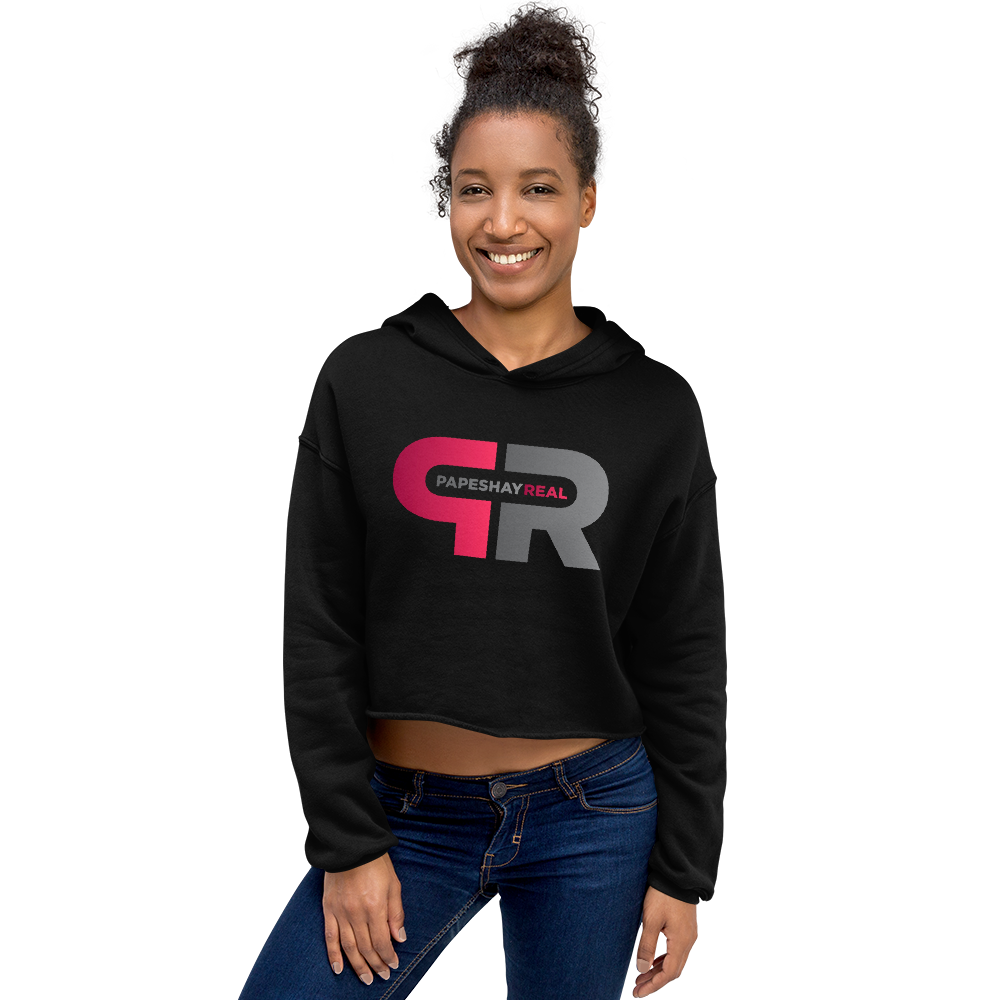 Papeshay Real Black Crop Hoodie