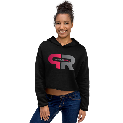 Papeshay Real Black Crop Hoodie