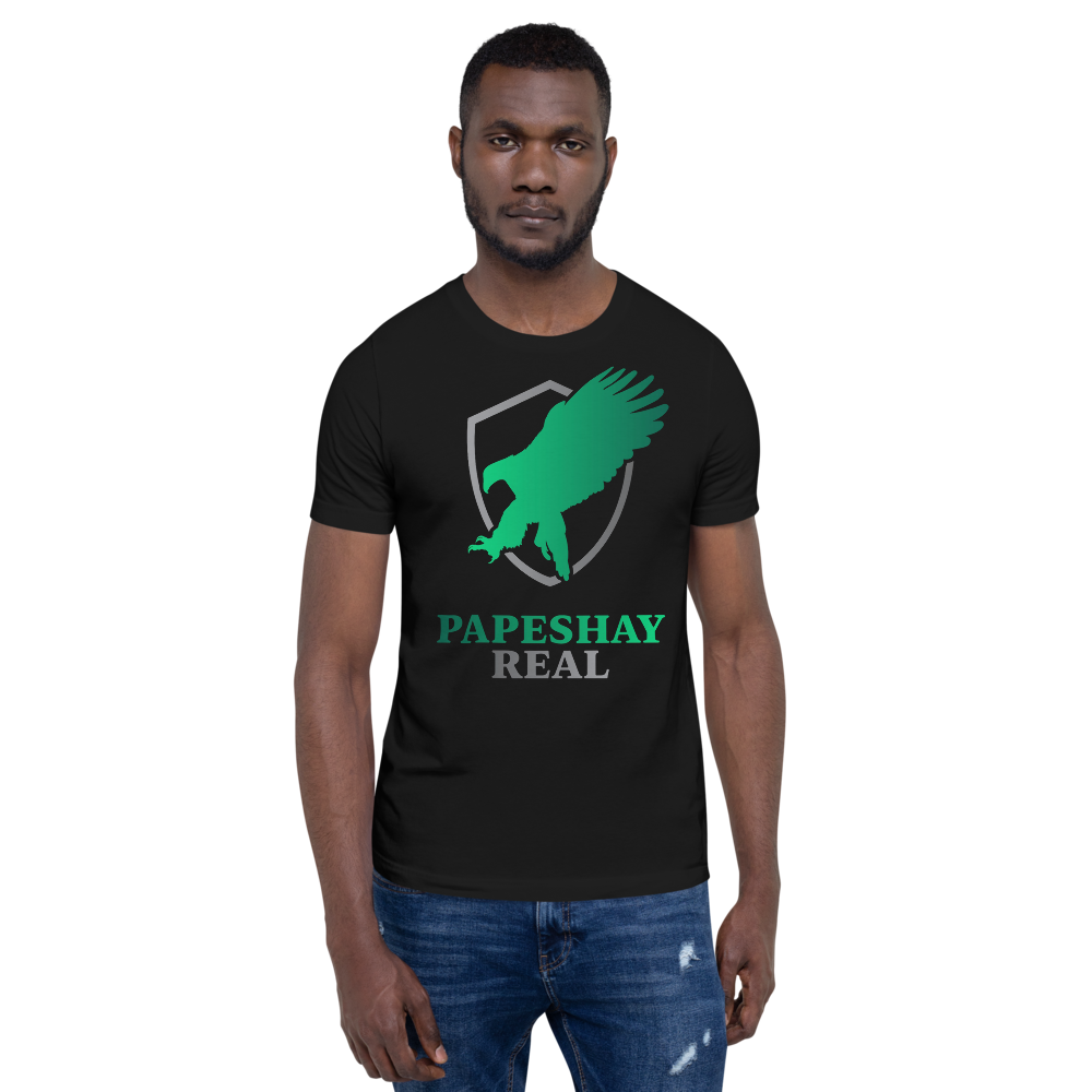 Papeshay Real Eagle Black Short-Sleeve Unisex T-Shirt