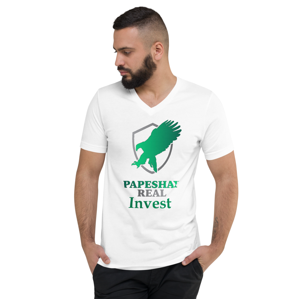 Papeshay Real Eagle Unisex Short Sleeve V-Neck T-Shirt