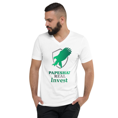 Papeshay Real Eagle Unisex Short Sleeve V-Neck T-Shirt