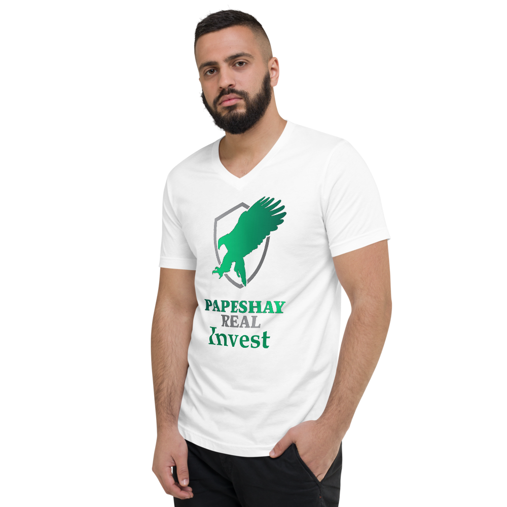 Papeshay Real Eagle Unisex Short Sleeve V-Neck T-Shirt