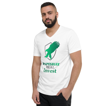 Papeshay Real Eagle Unisex Short Sleeve V-Neck T-Shirt