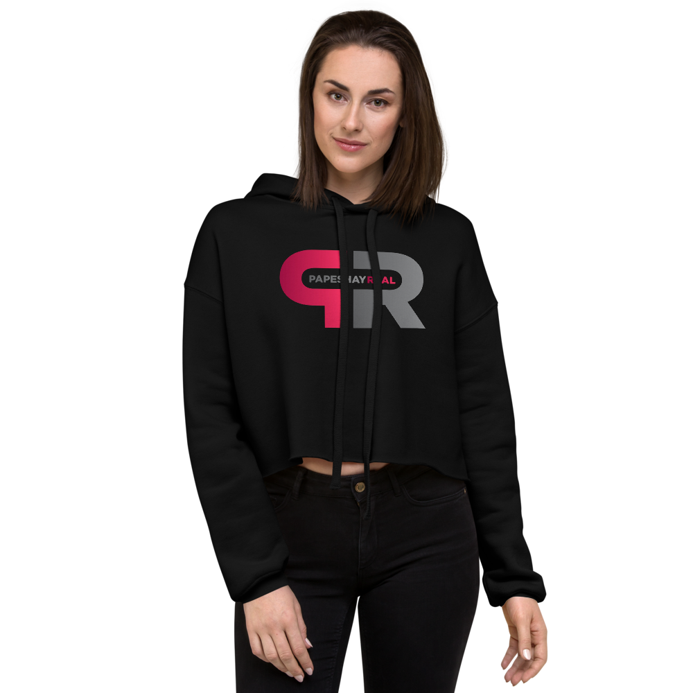 Papeshay Real Black Crop Hoodie