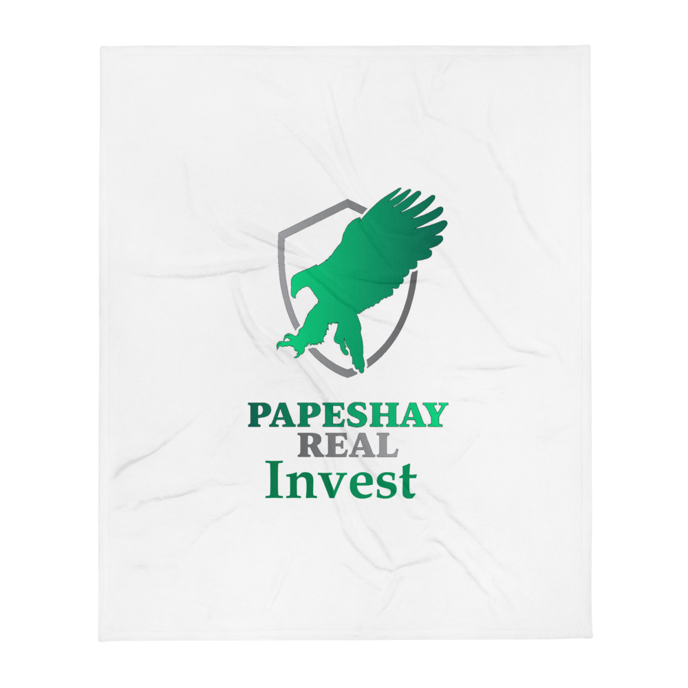 Papeshay Real Eagle White Throw Blanket