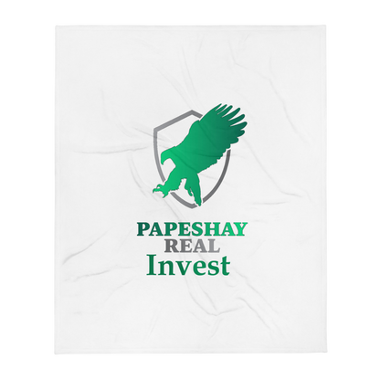 Papeshay Real Eagle White Throw Blanket