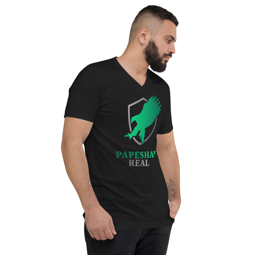 Papeshay Real Eagle Unisex Short Sleeve V-Neck T-Shirt