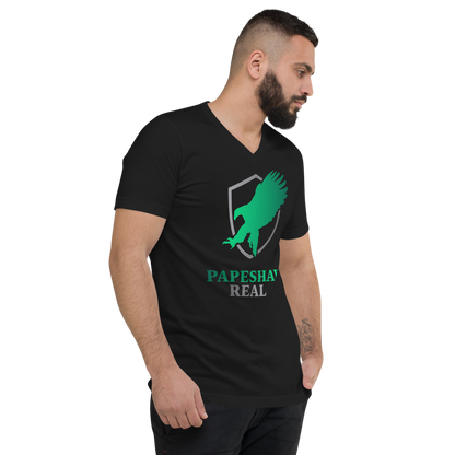 Papeshay Real Eagle Unisex Short Sleeve V-Neck T-Shirt